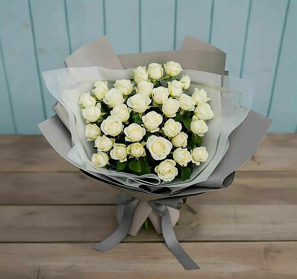 Букет Белоснежная нежность в Талинке