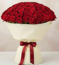 Букет 101 Красная роза Милано в Талинке