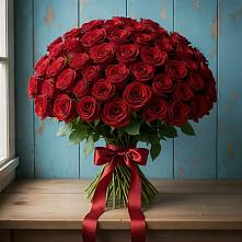 Букет Красные розы Блэк Меджик в Талинке
