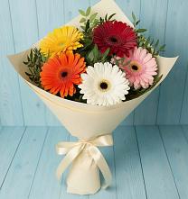 Букет цветов из:  Герберы в Талинке