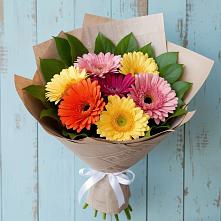 Букет цветов из:  Герберы #REPLACE_PRED# Талинке