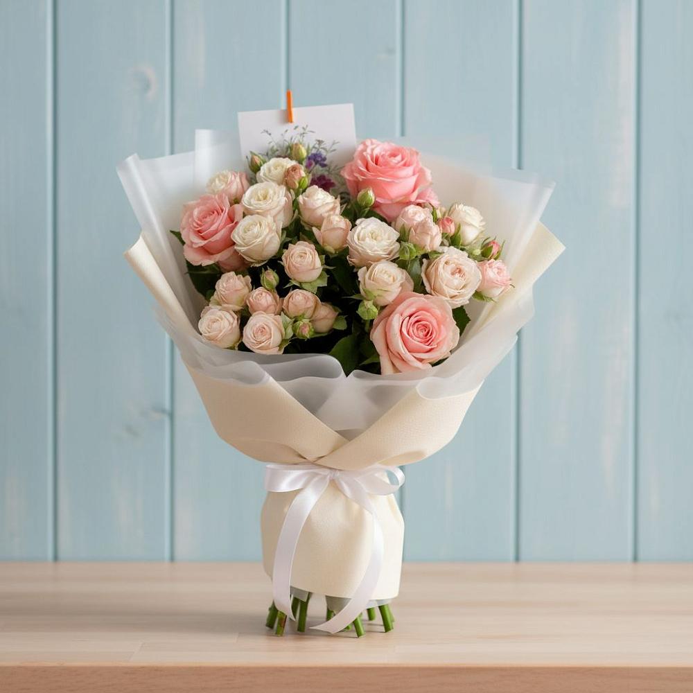 Букет цветов из: Розы в Талинке