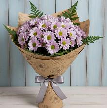 Букет цветов из:  Хризантемы #REPLACE_PRED# Талинке