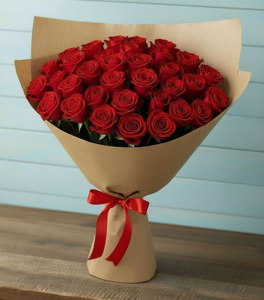 Букет Красные розы Милано в Талинке