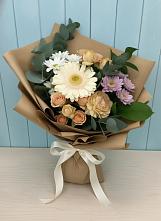 Букет цветов из:  Герберы и Хризантемы в Талинке