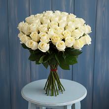 Букет 51 Белая роза Эдлесс Лав #REPLACE_PRED# Талинке
