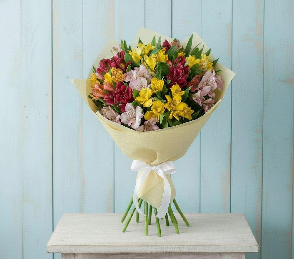 Букет цветов из: Альстромерии в Талинке