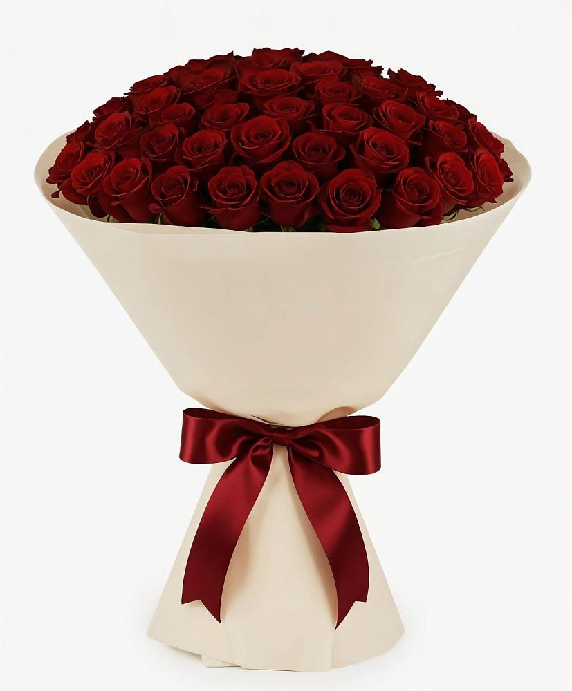 Букет 101 Бордовая роза Блэк Бакарра в Талинке