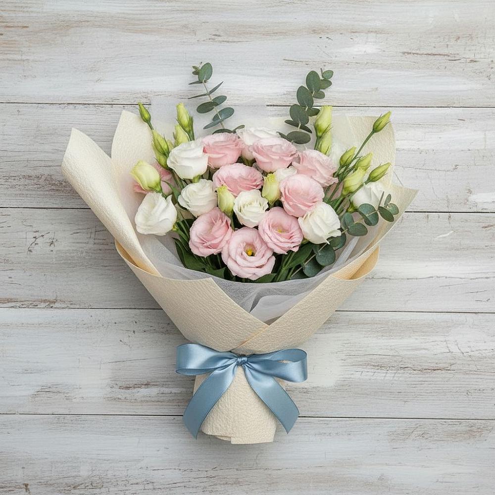 Букет цветов из: Лизиантусы в Талинке